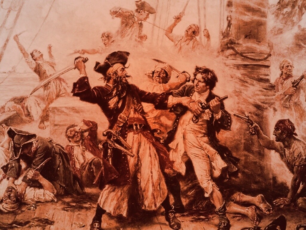 Бой с пиратами обои