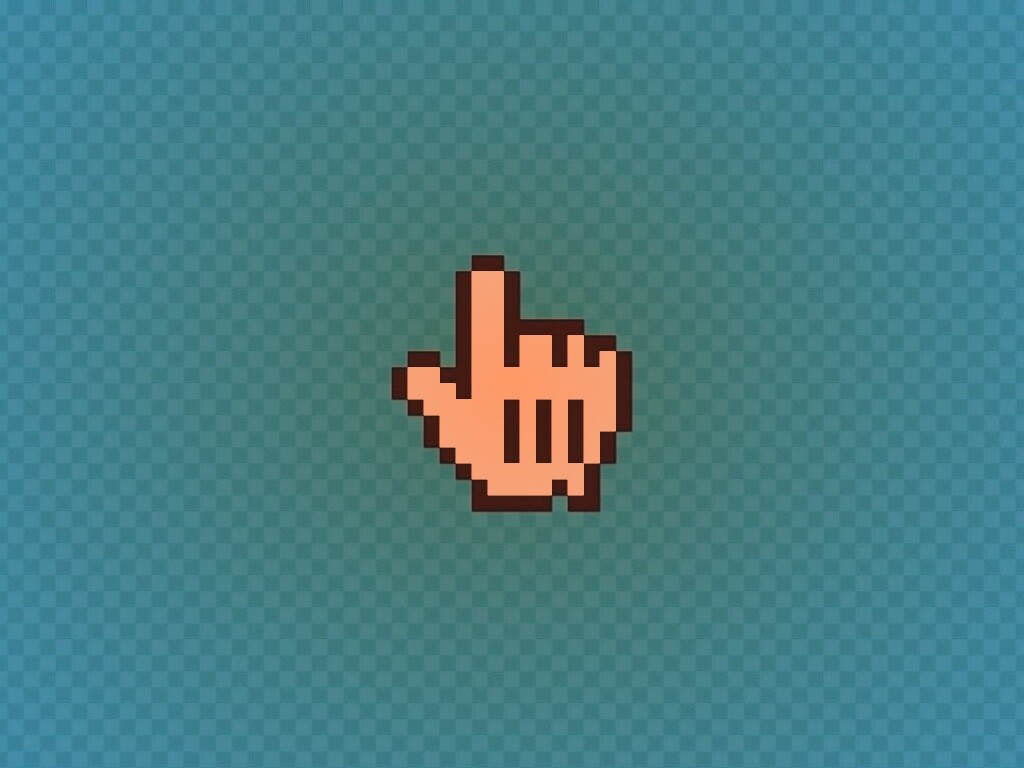 Курсор на синем фоне обои