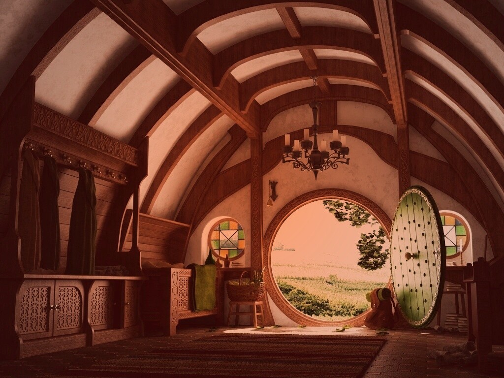 Дом хоббитов обои