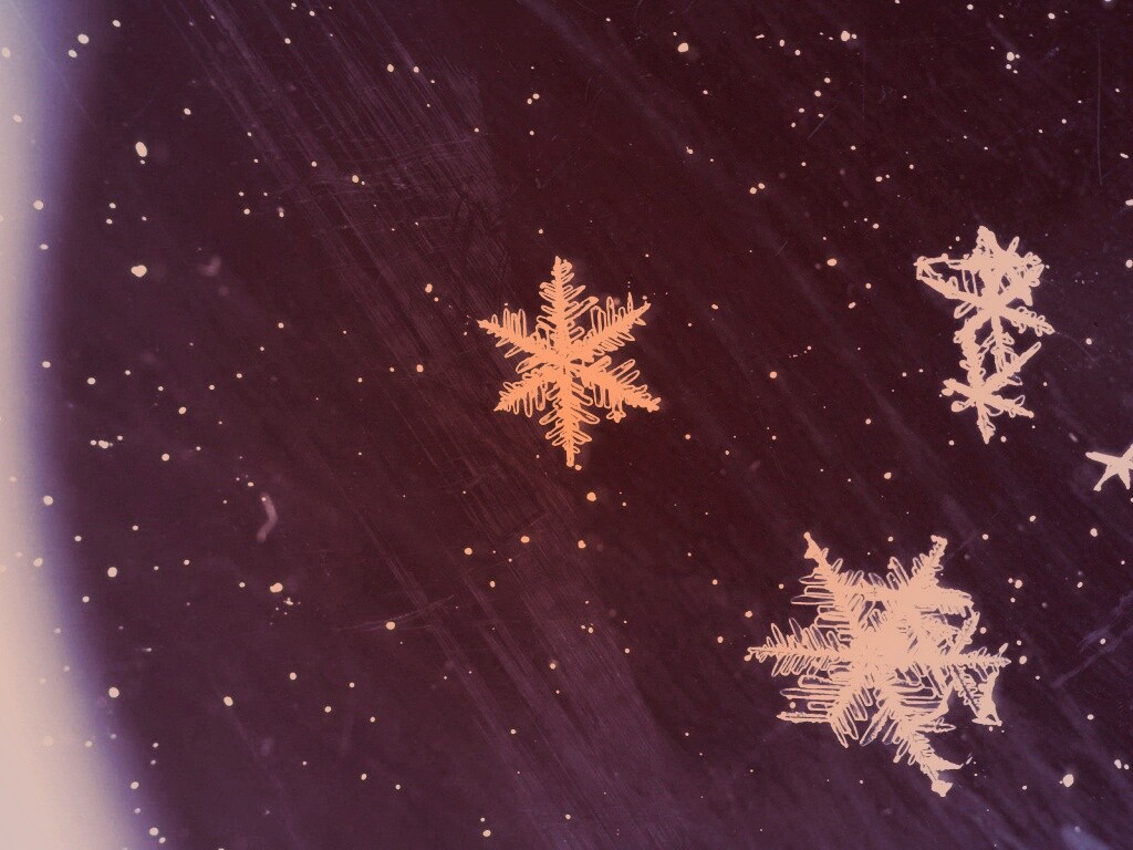 Снежинки обои