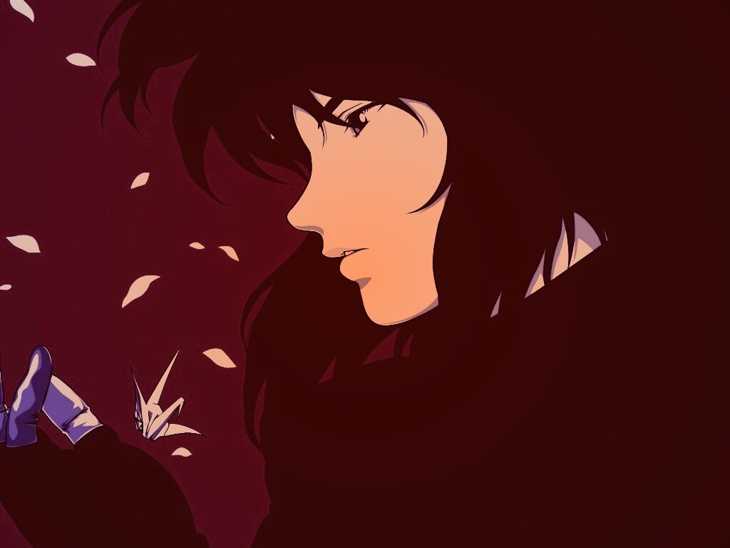 Девушка делает оригами обои