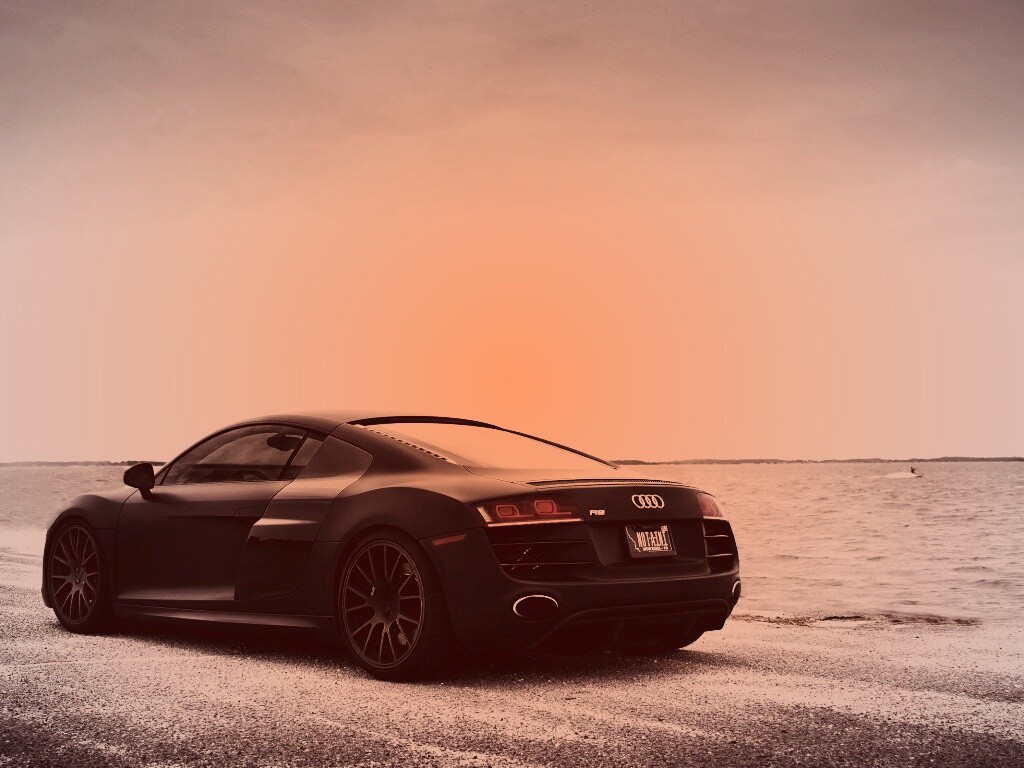 Черный ауди ТТ обои