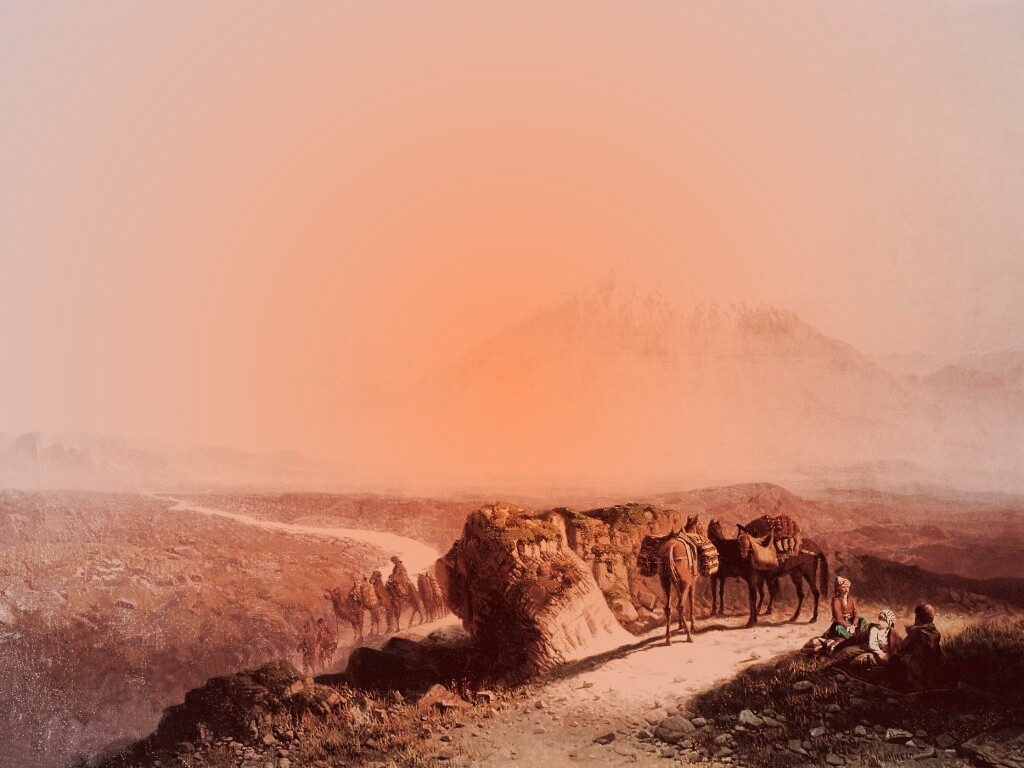 Картина "Вид на Арарат" обои