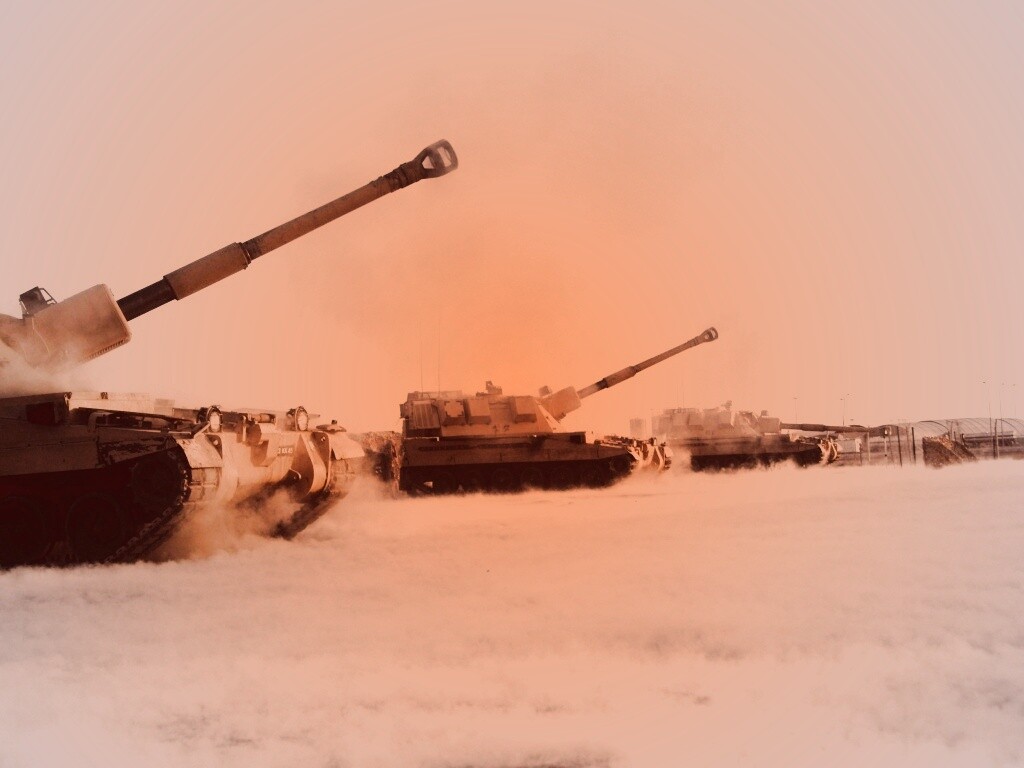 Британская самоходная артиллериская установка обои