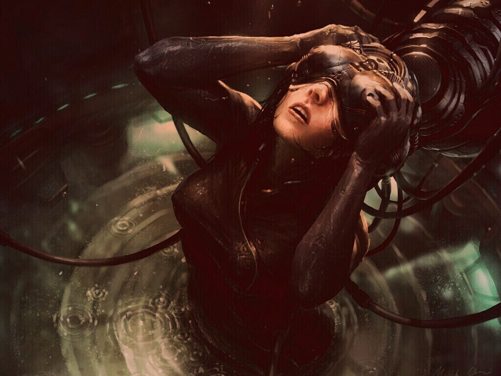 Подключенная к матрице обои