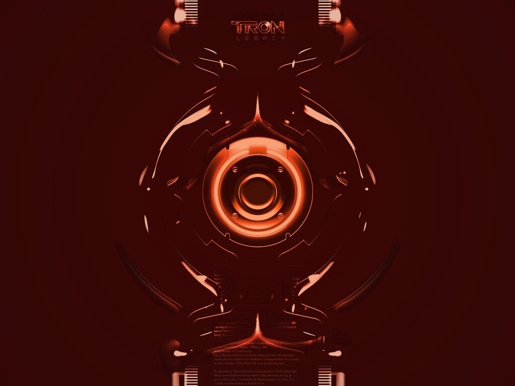 Tron Data Amber обои