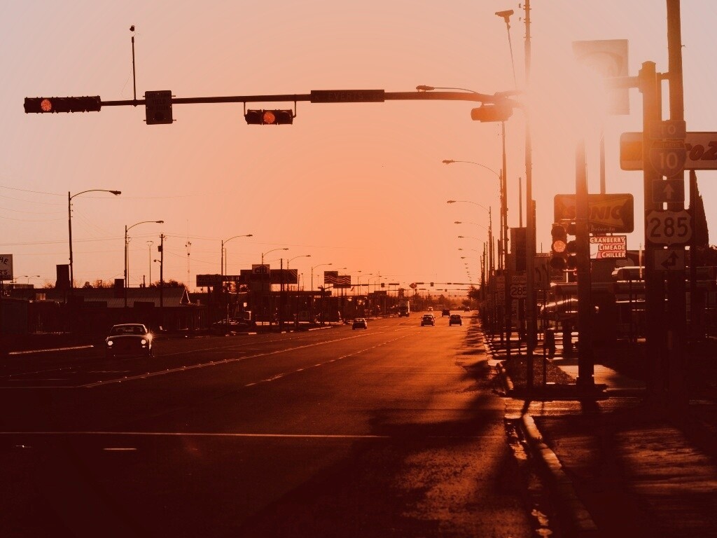 Закат в Лос Анджелесе обои