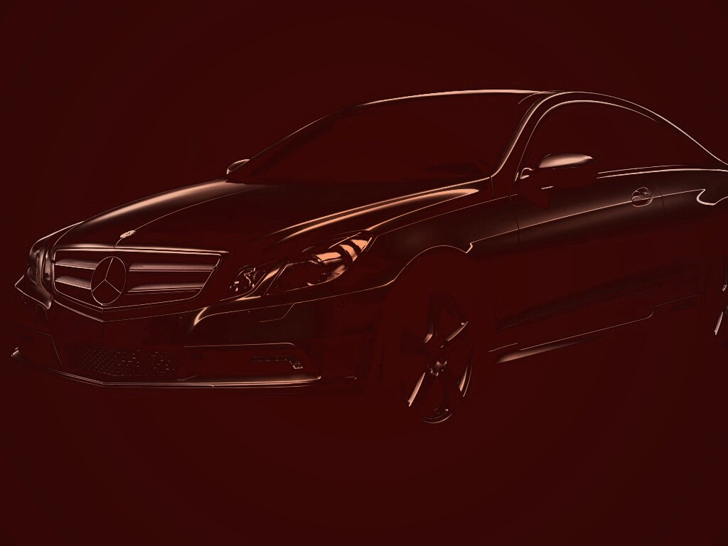 Черный Мерседес обои
