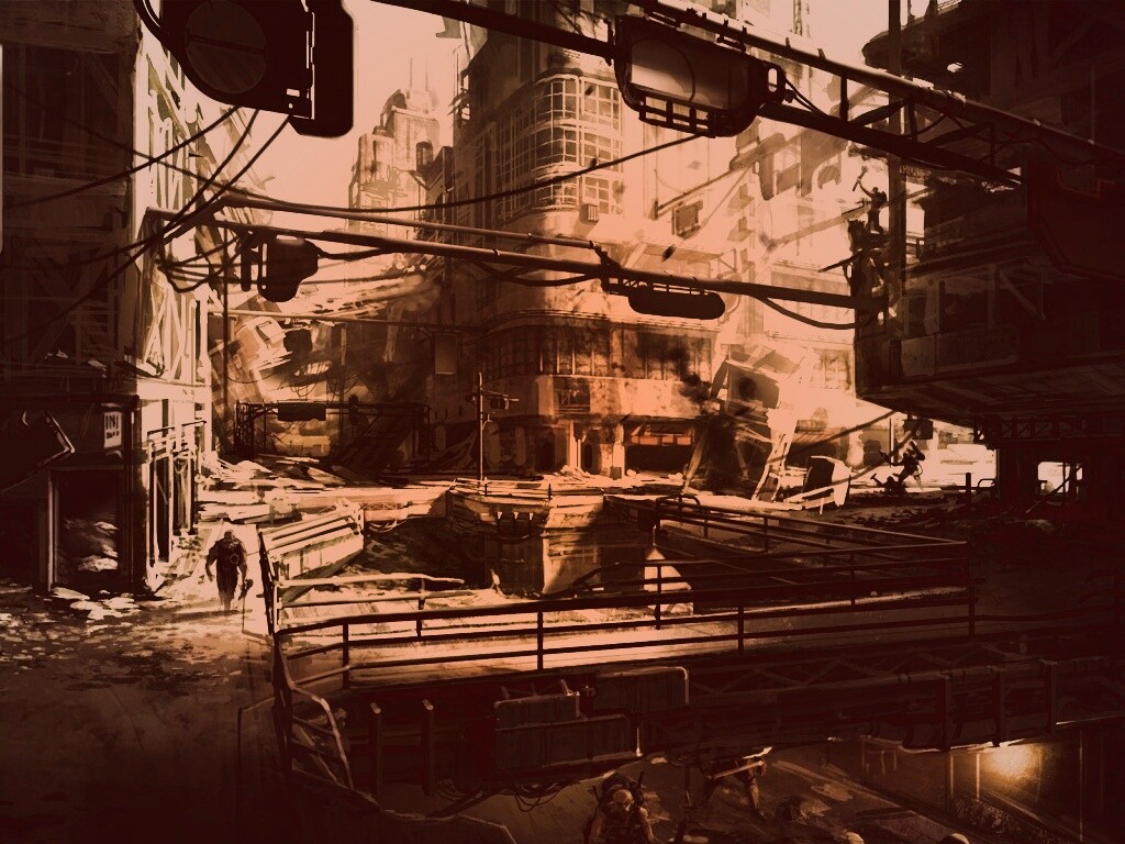 Локация из Fallout 3 обои