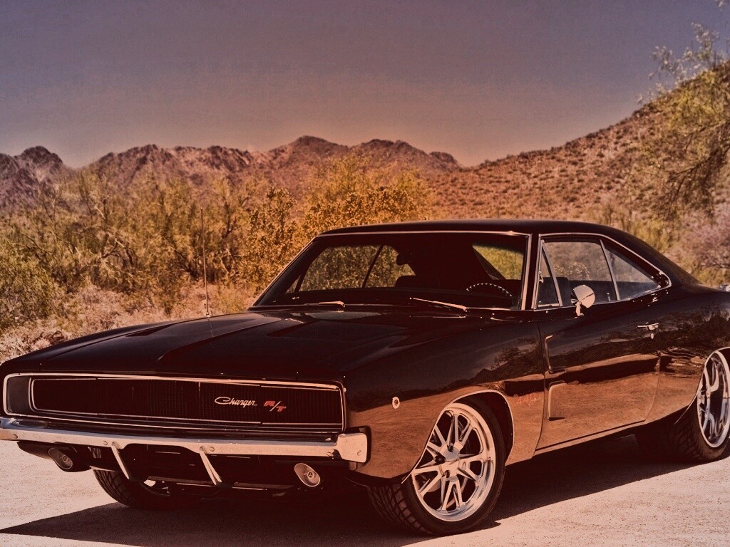 Черный Додж обои