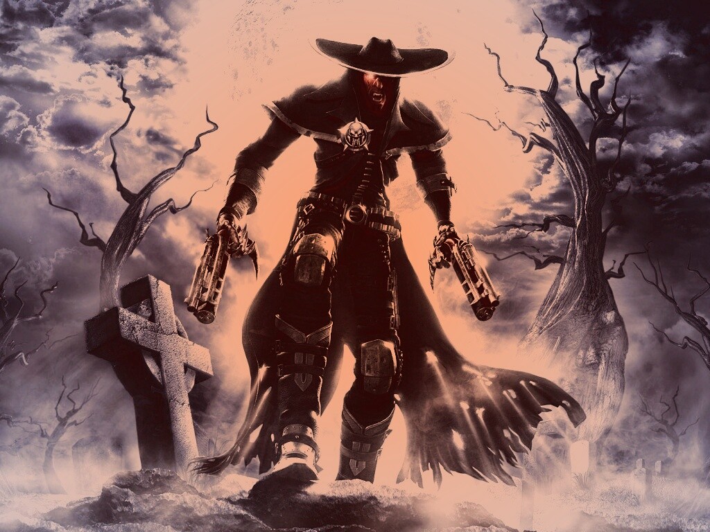 Мертвец с пистолетами обои