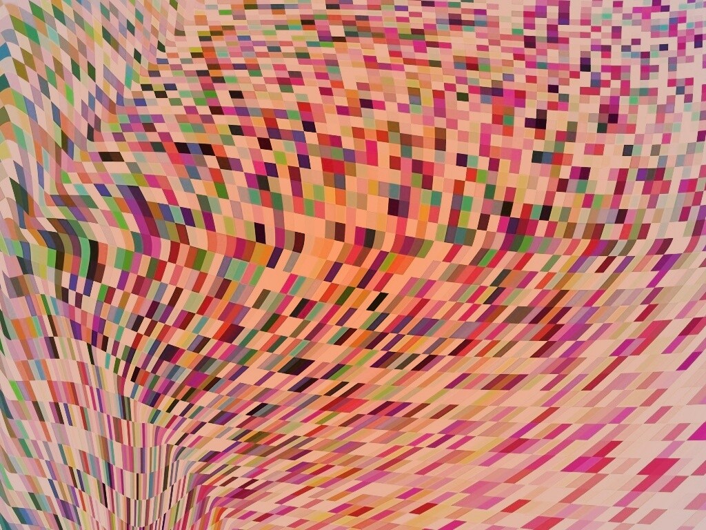 Пиксельная воронка обои