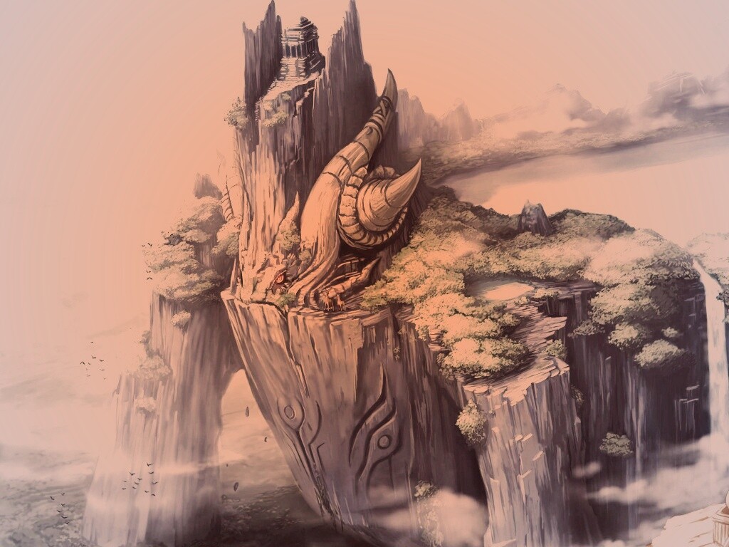 Храм на живой скале обои