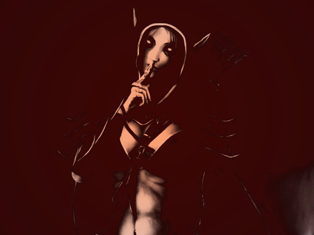 Ночная эльфийка призывает к тишине обои