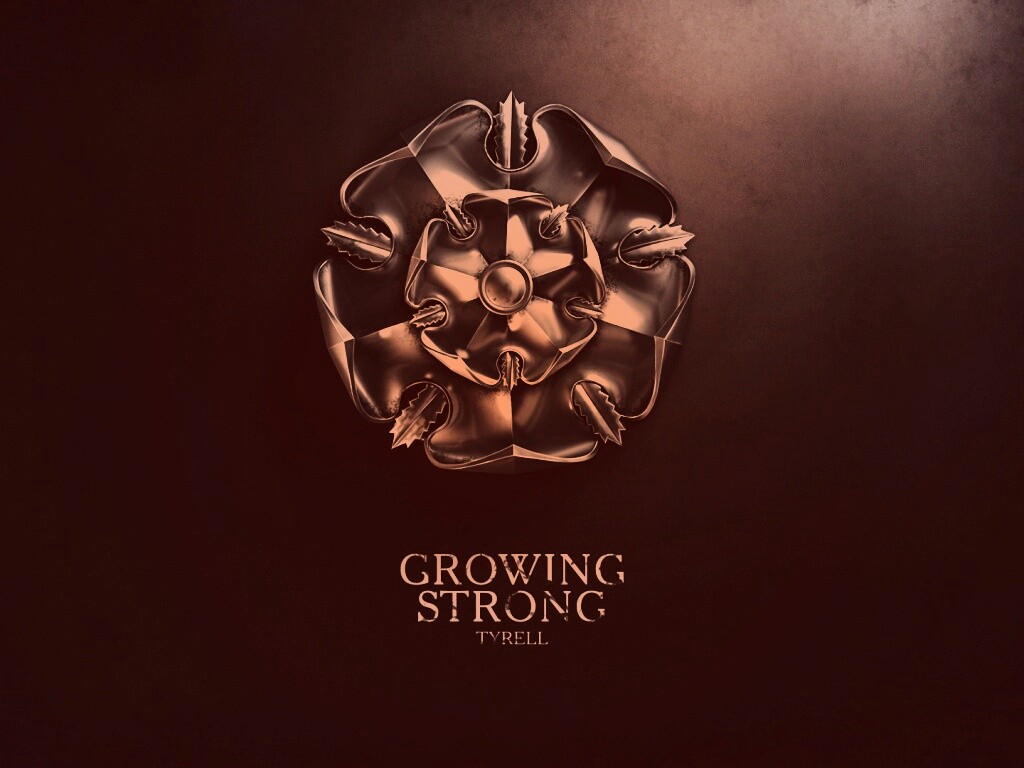 Металлический герб Тиреллов обои