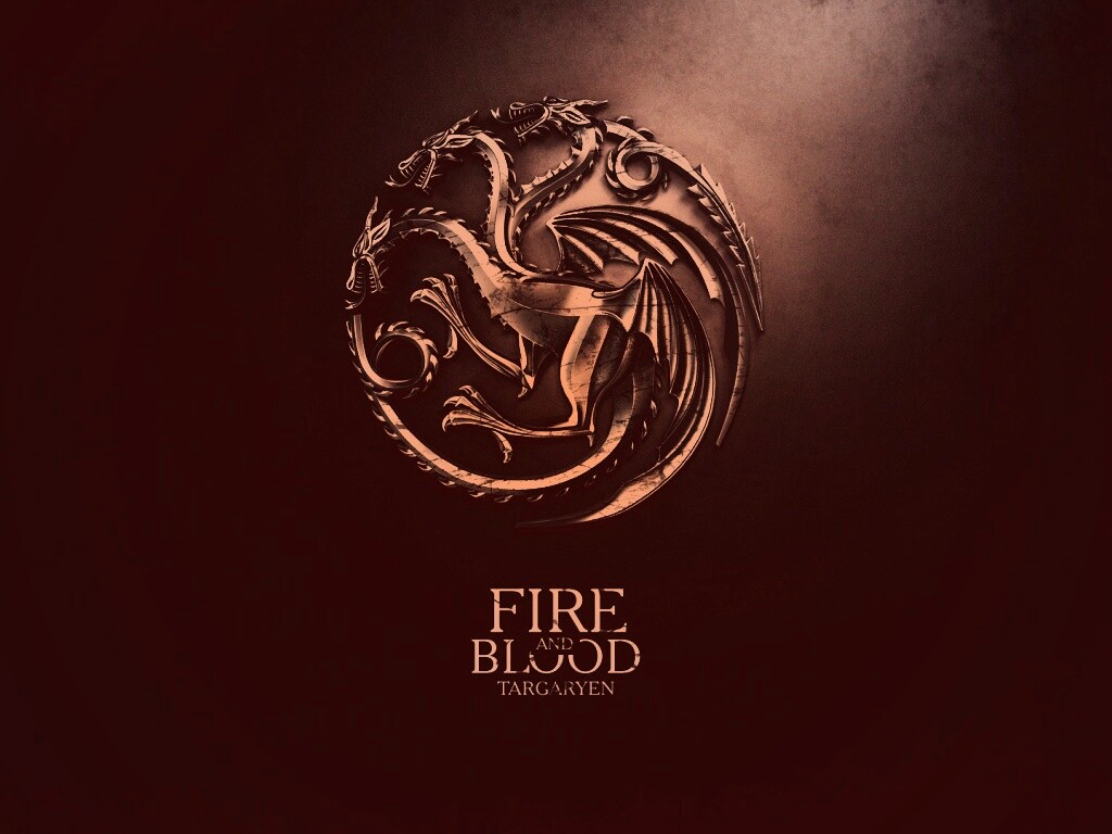 Металлический герб дома Таргариен обои