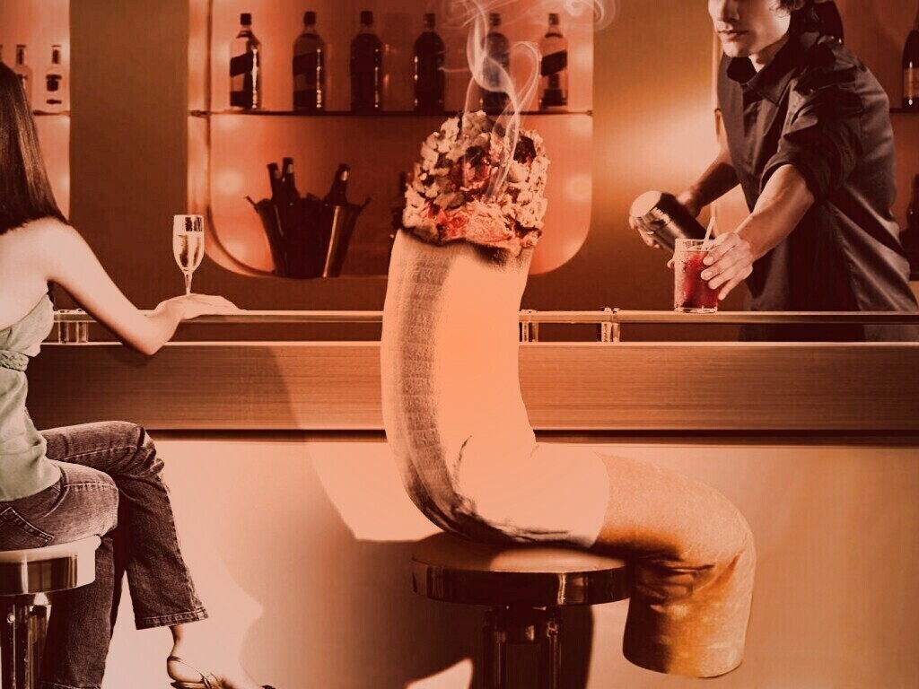 Сигарета в баре обои