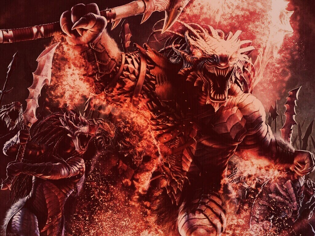 Dragonborn Barbarian обои