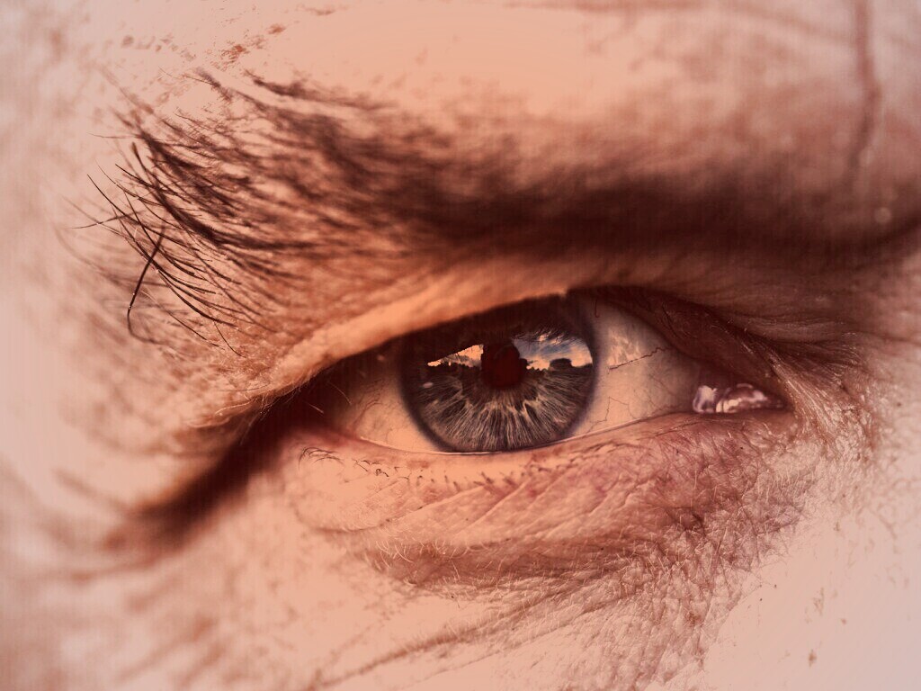 Глаз пожилого человека обои