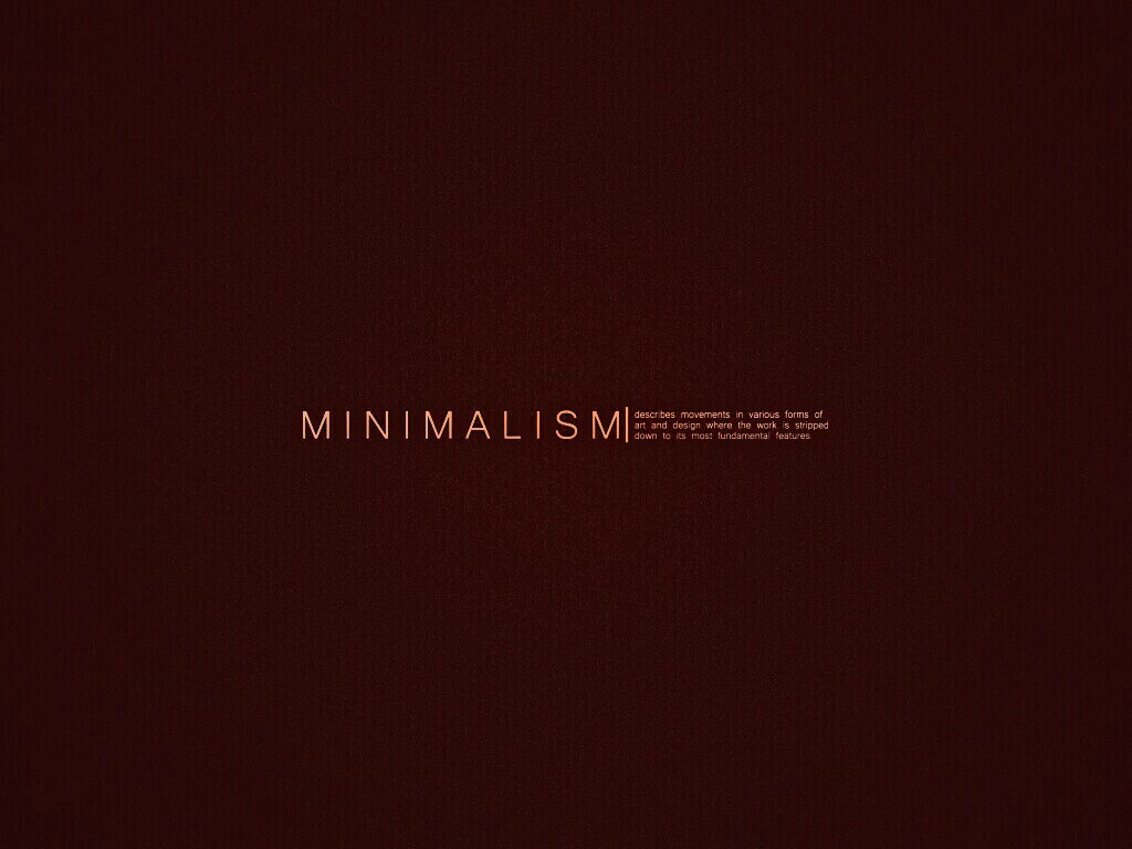 Минимализм обои