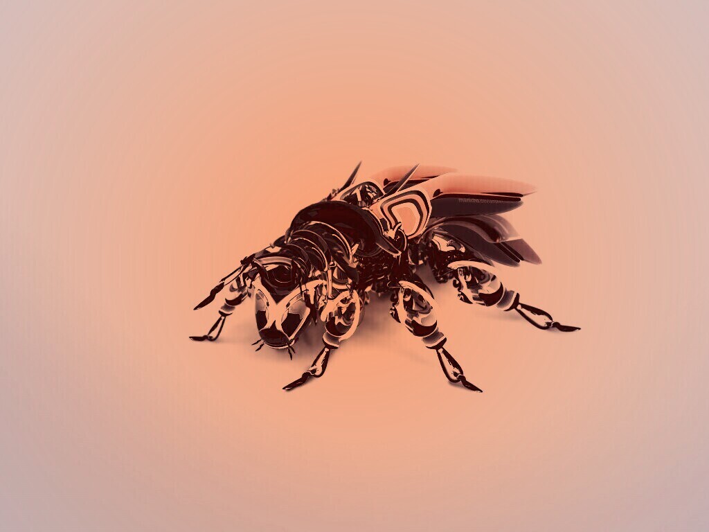 Кибер муха обои