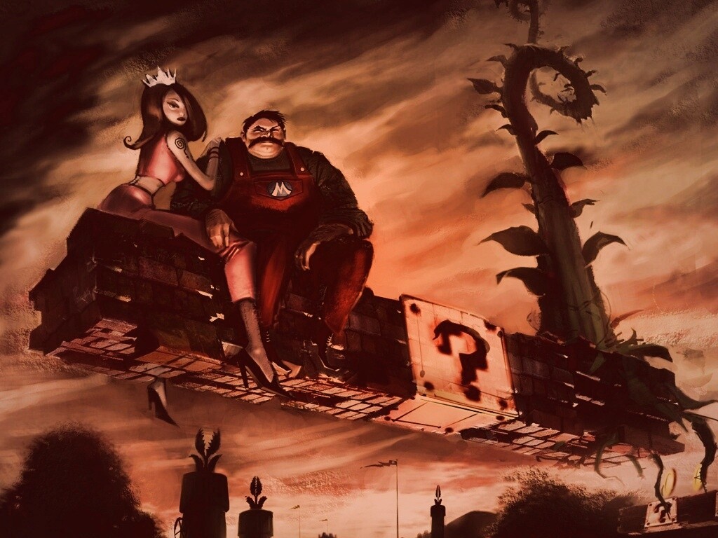 Марио - альтернативная концовка обои