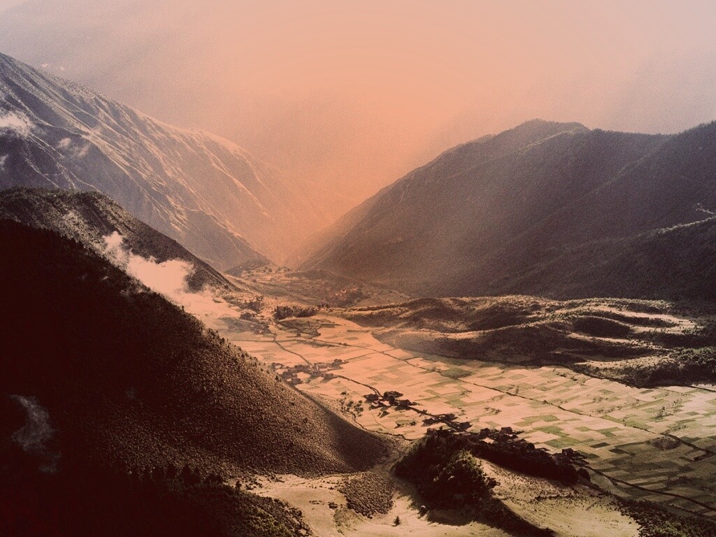 Горная долина обои