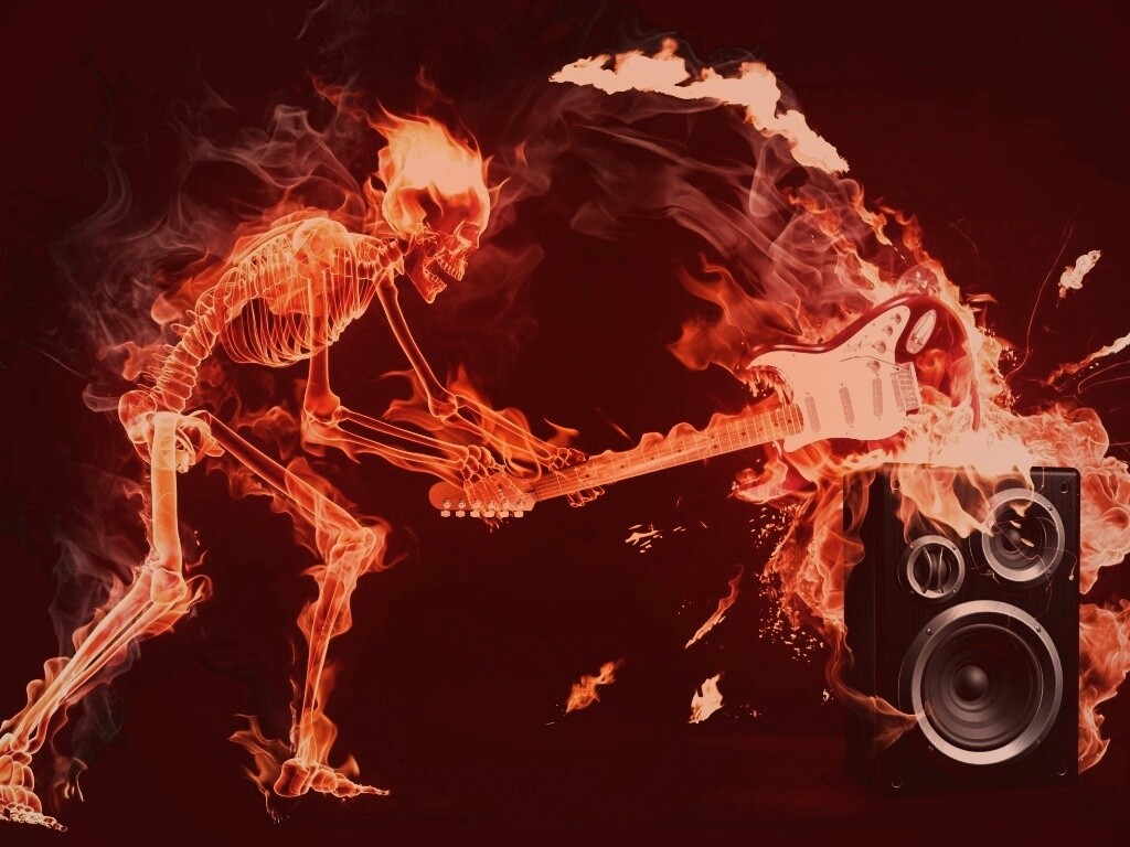 Музыка, пробирающая до костей обои