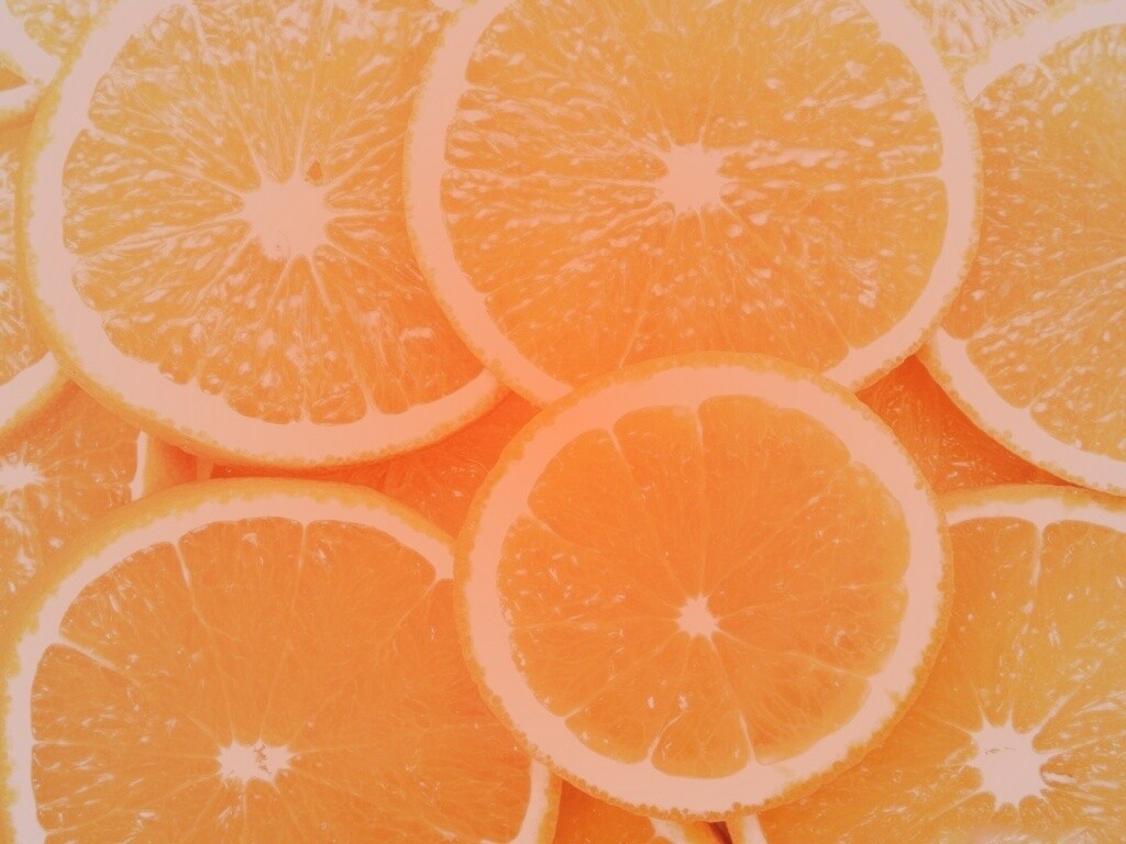 Апельсиновые дольки обои