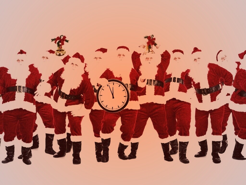 Санта Клаусы обои