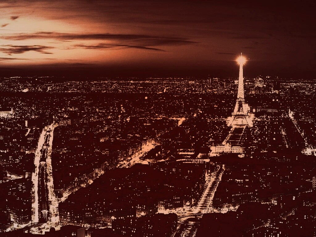 Ночной париж обои