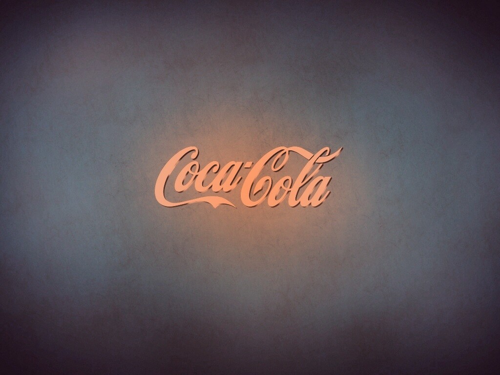 Синий логотип Coca-Cola обои