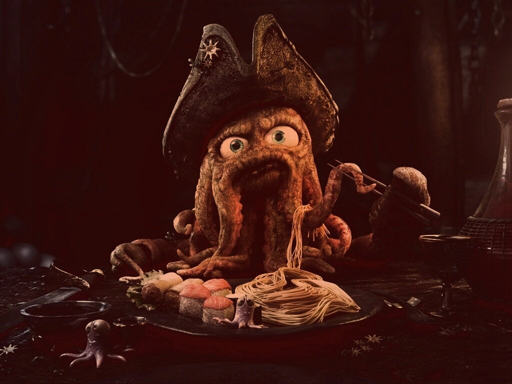 Мультяшный Дэви Джонс обои