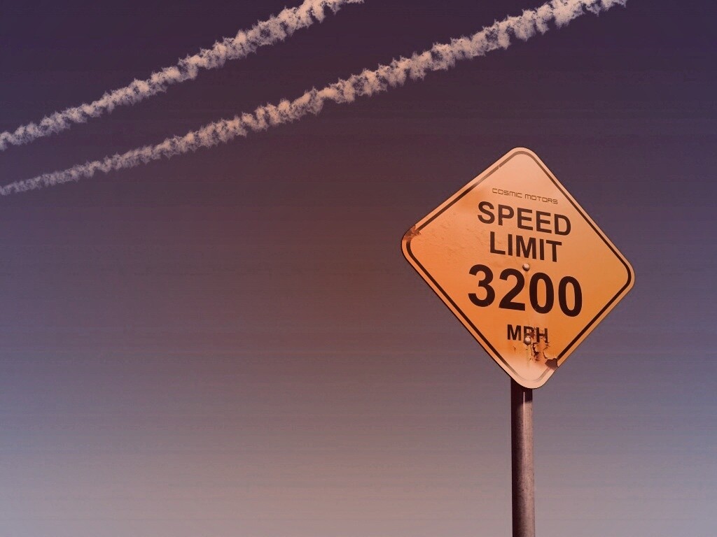 Знак ограничения скорости обои