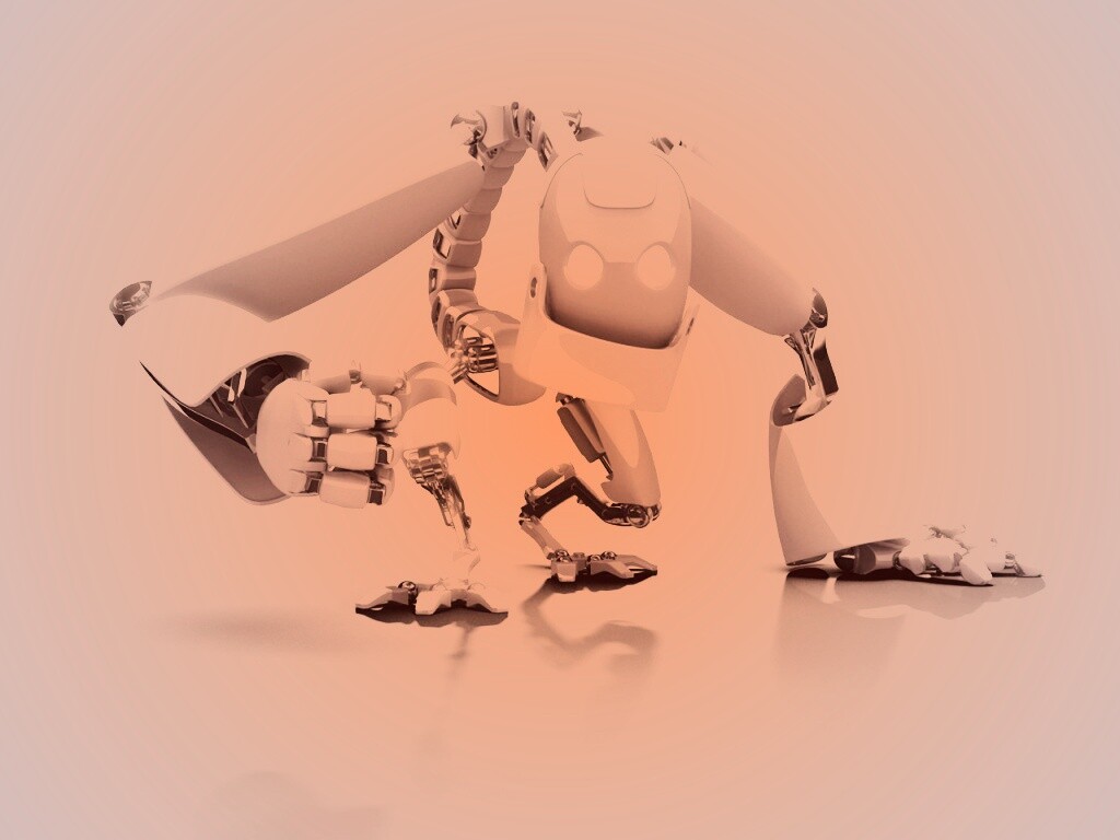 Крадущийся робот обои