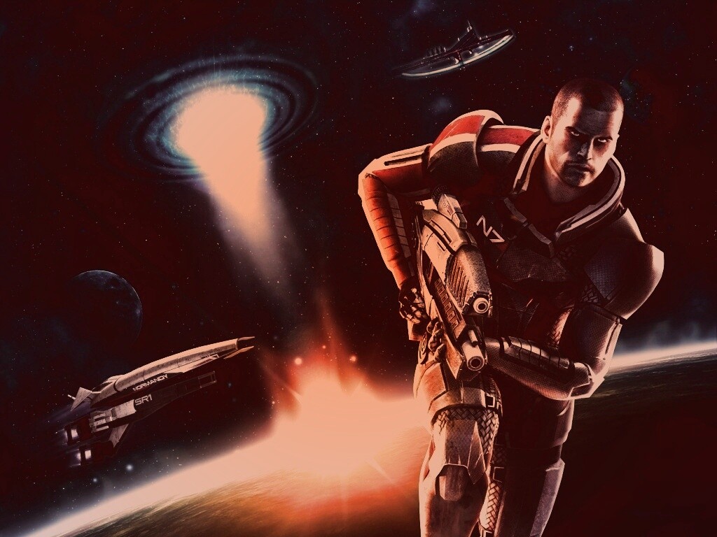 Шепард из вселенной Mass Effect обои