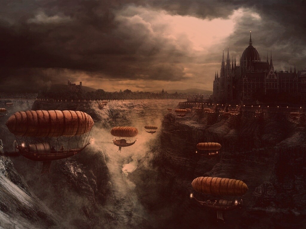 Фентезийный Будапешт обои