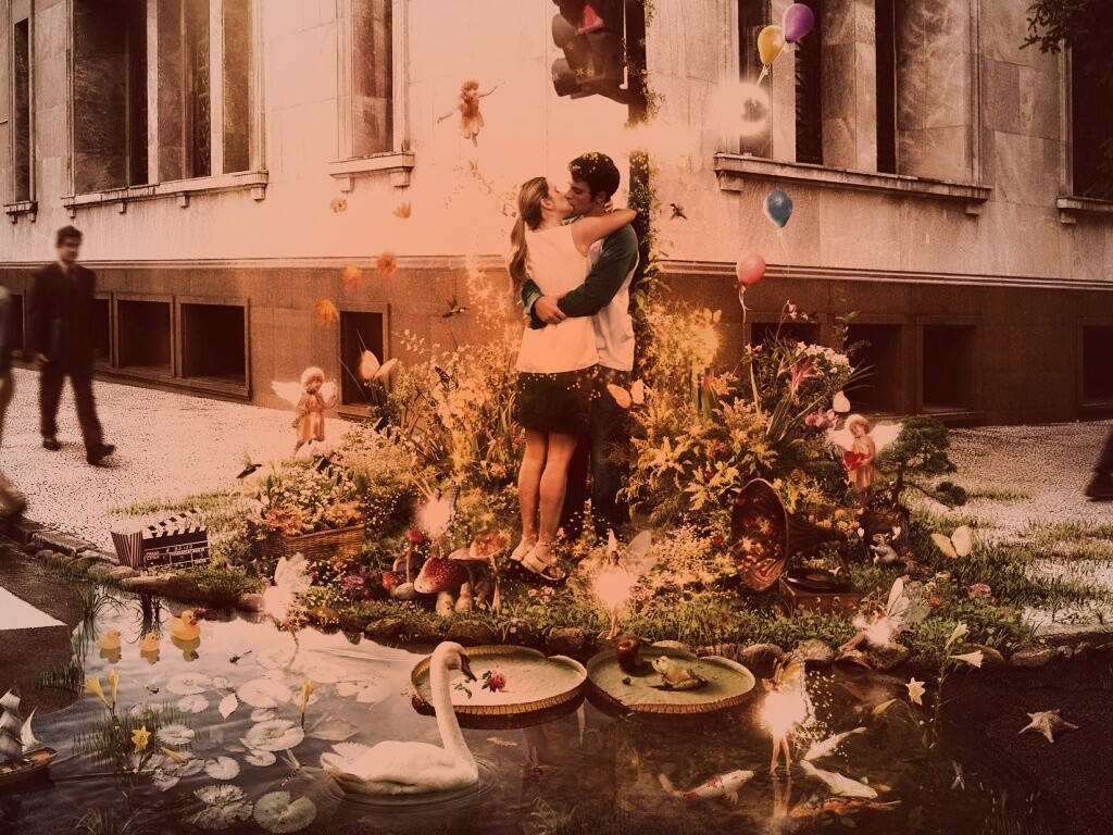 Волшебный поцелуй обои