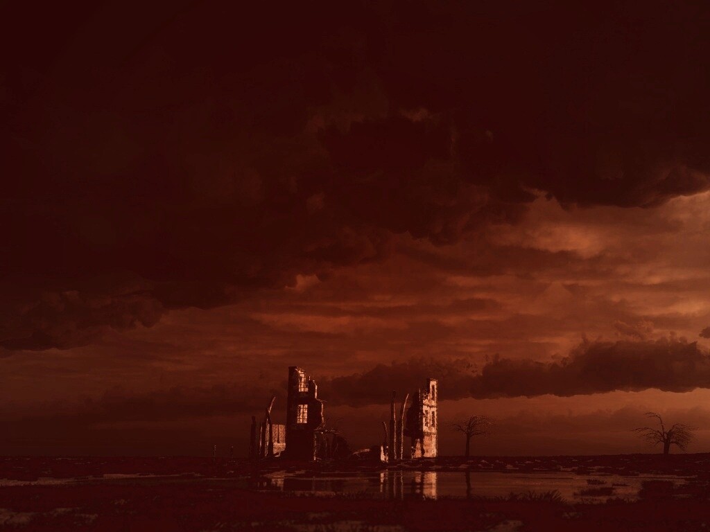 Руины здания обои