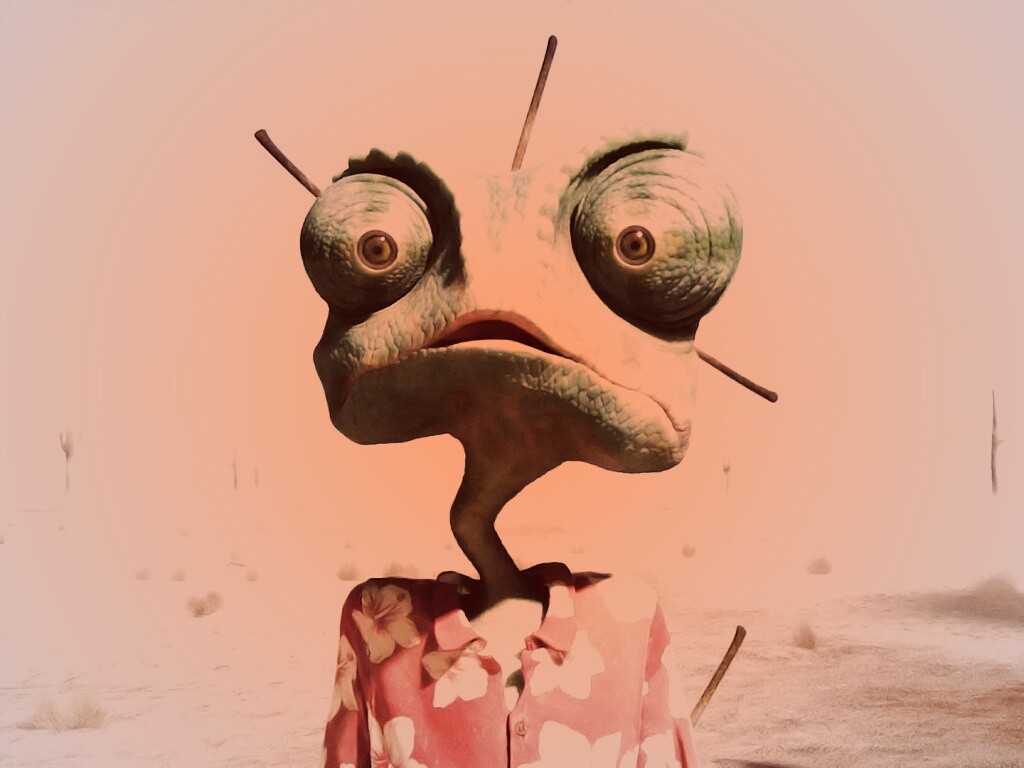 Ранго в колючках от кактуса обои