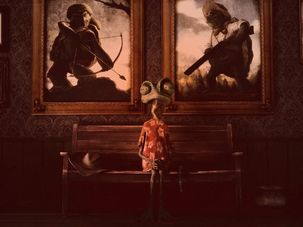 Ранго между двух картин обои