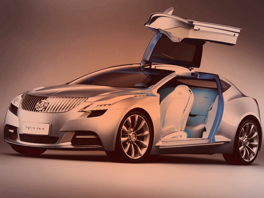 Buick Riviera с распахнутой дверцей обои