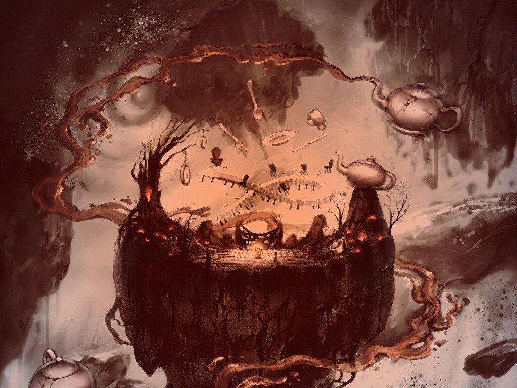 Алиса в стране чудес обои