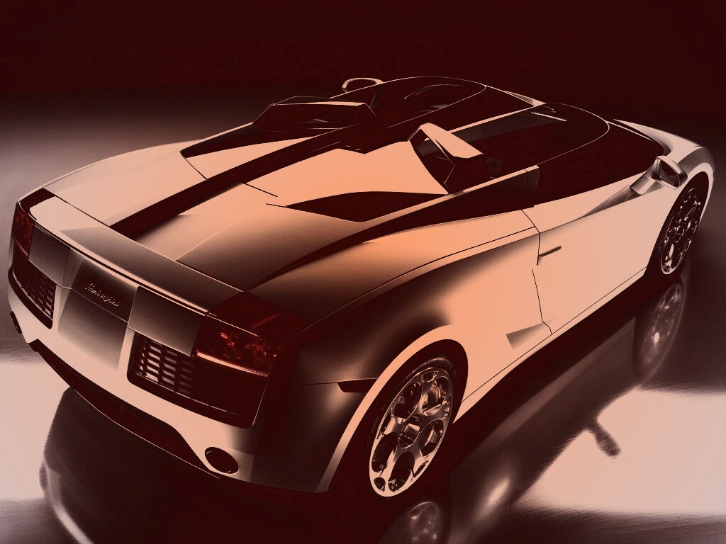 Светло-Серый Lamborghini (Сзади) обои