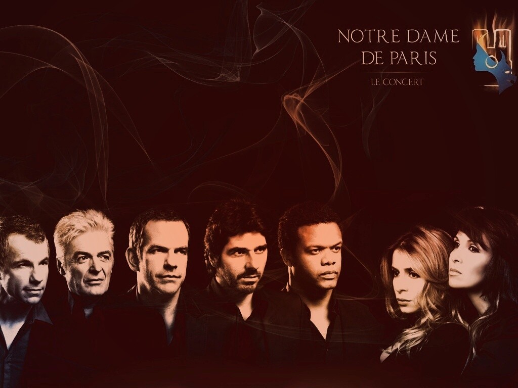 Актрёры мюзикла Нотр Дам де Пари обои