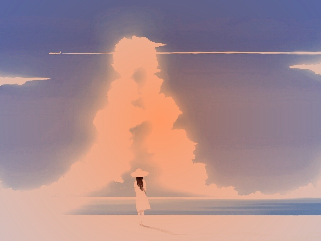 Волшебные облака обои