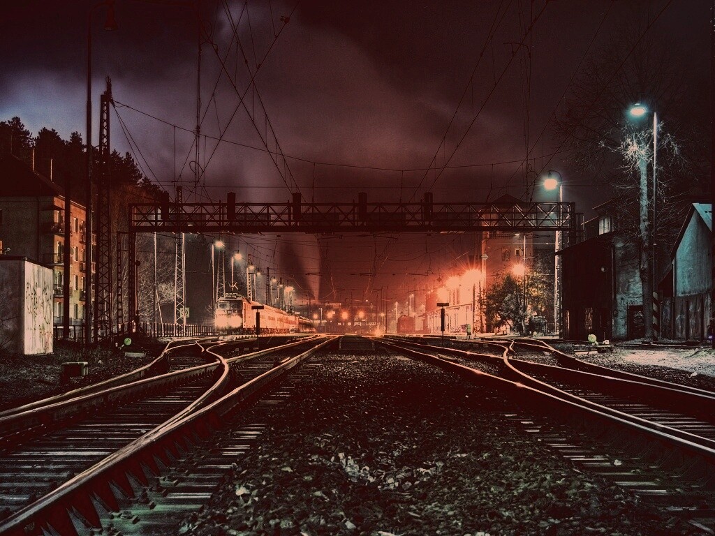 Железнодорожная станция обои