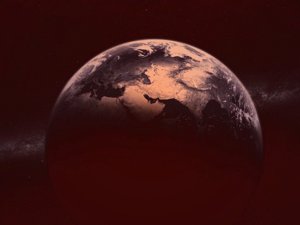 Северное полушарие Земли обои