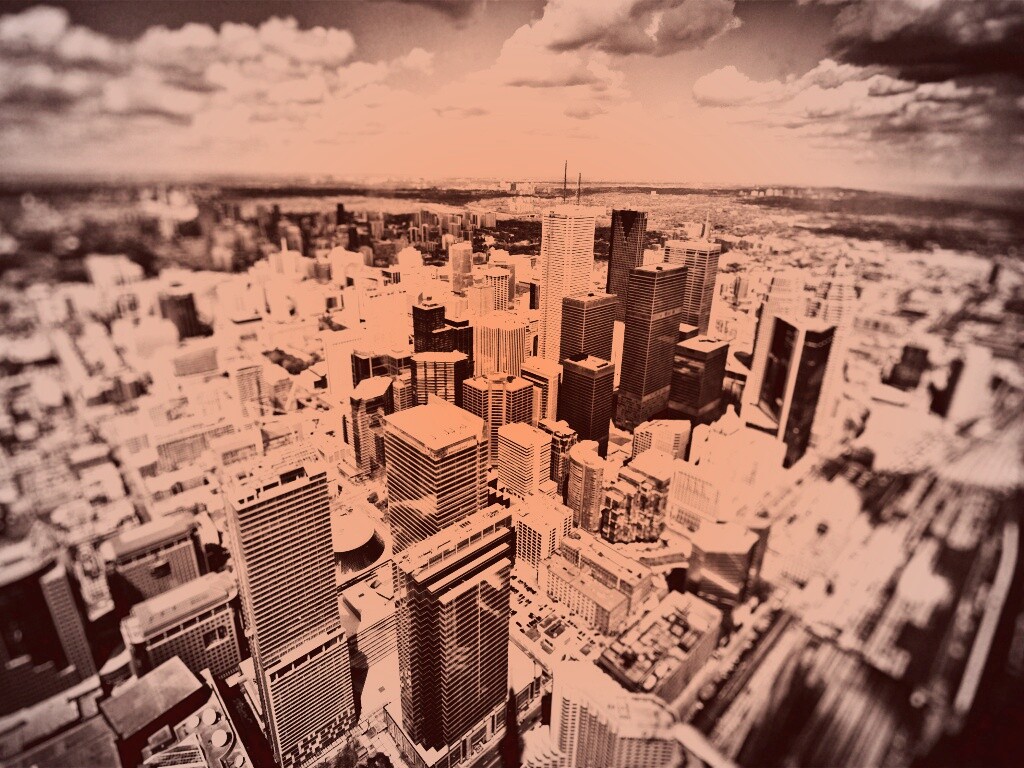 ЧБ фото города обои