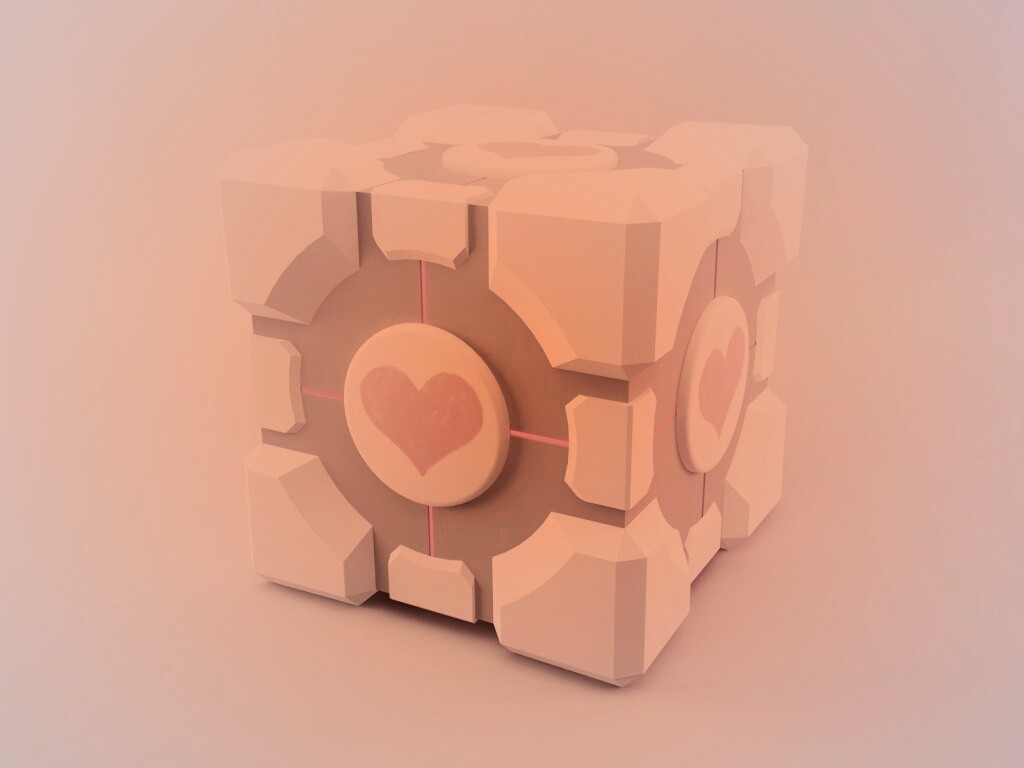 Взвешенный куб-компаньон обои